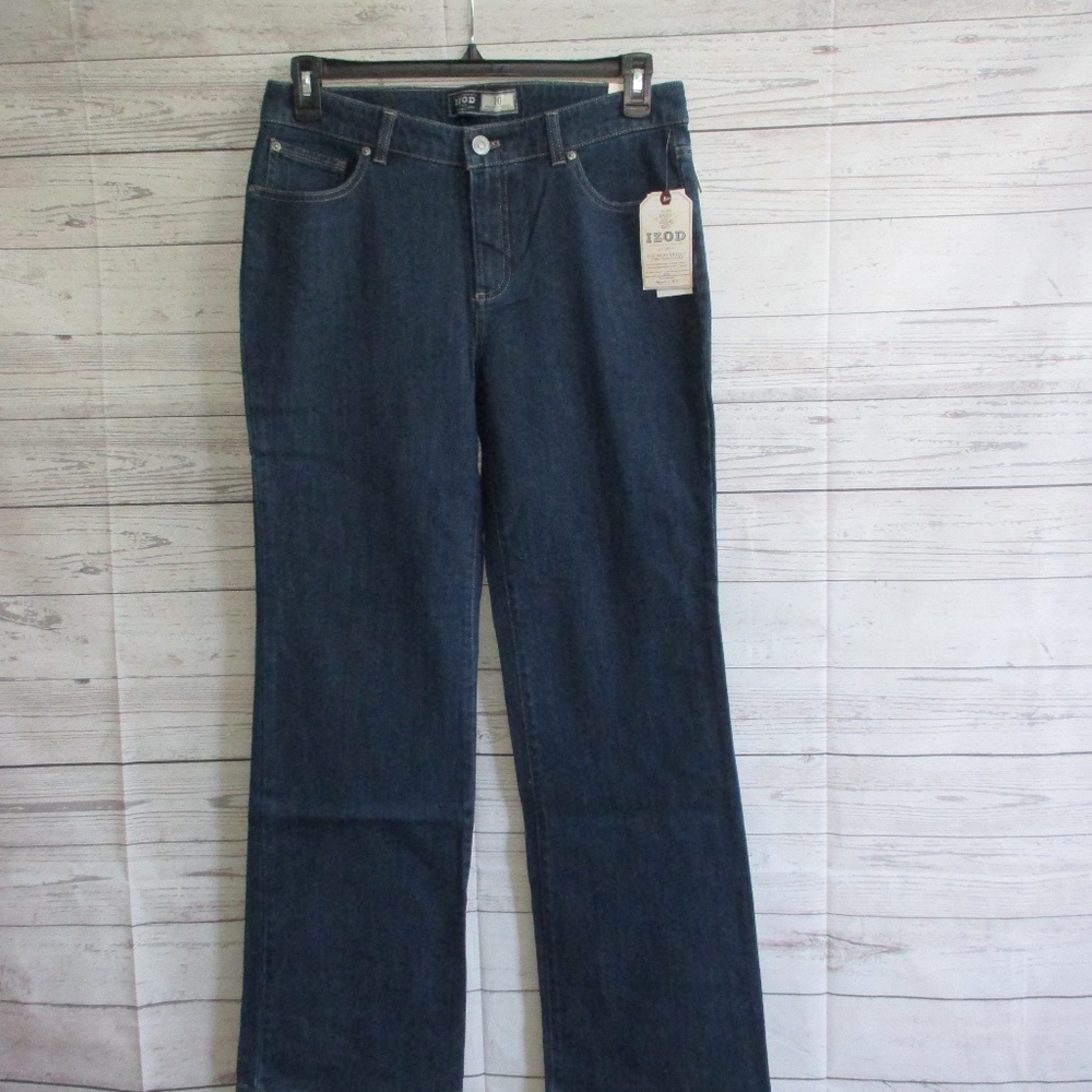NWY - IZOD dark wash blue jeans - sz 10